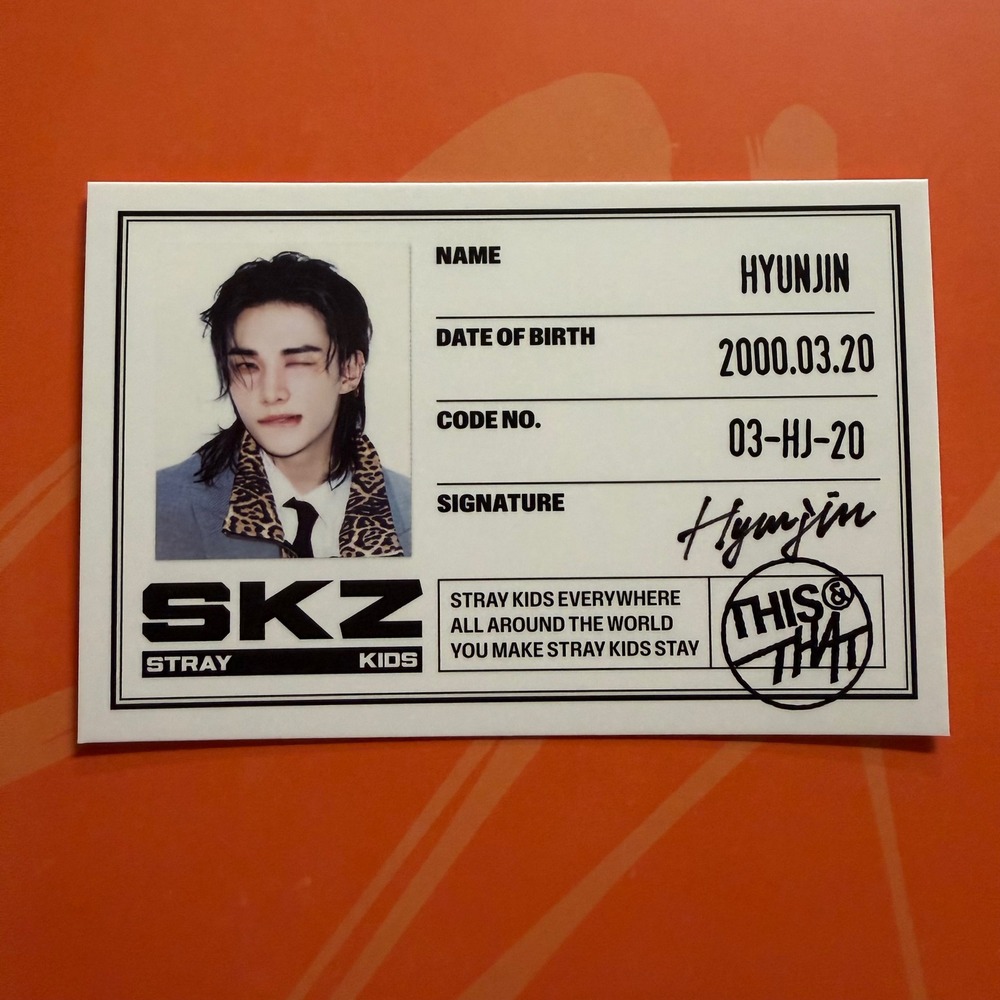 STRAY KIDS FELIX This & That ID Card